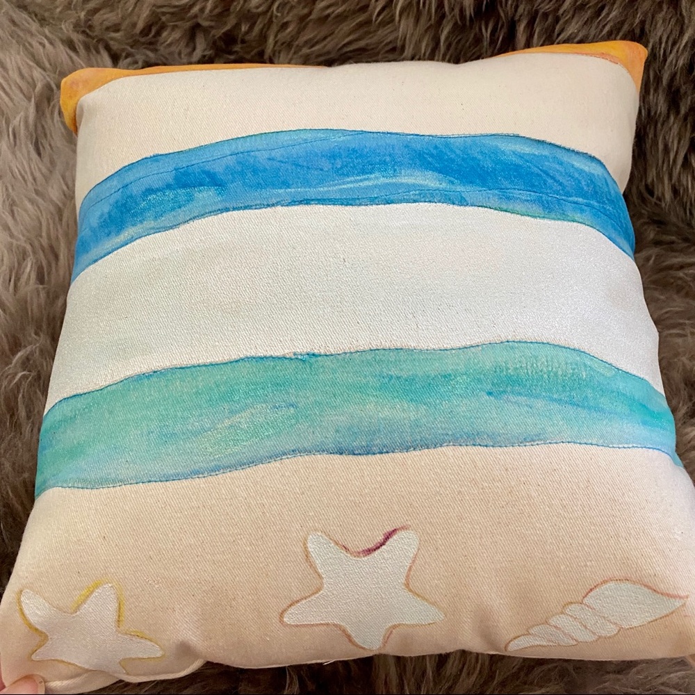 Beach Inspired, Throw Pillow Cover 12x12